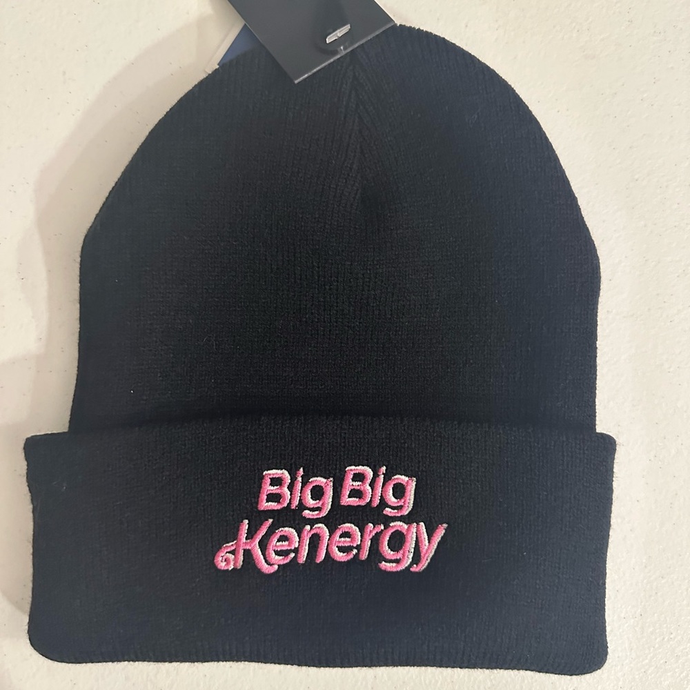 Barbie Beanie Hat-Big Big Kenergy - Black & Pink
